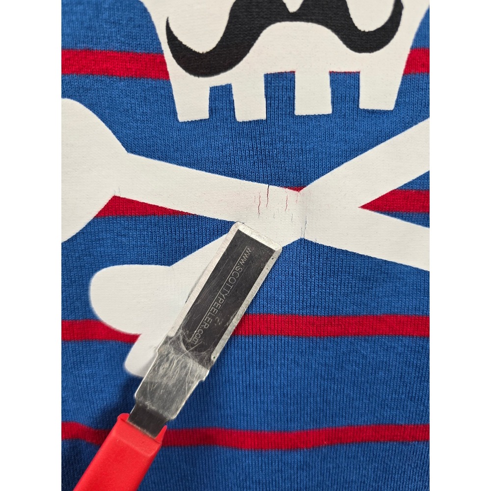 Hanna Andersson Pirate Skull Striped Long Sleeve Tee Kids 12 150 Organic Cotton - Picture 5 of 5